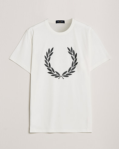 Herre | T-Shirts | Fred Perry | Laurel Wreath T-Shirt Snow White