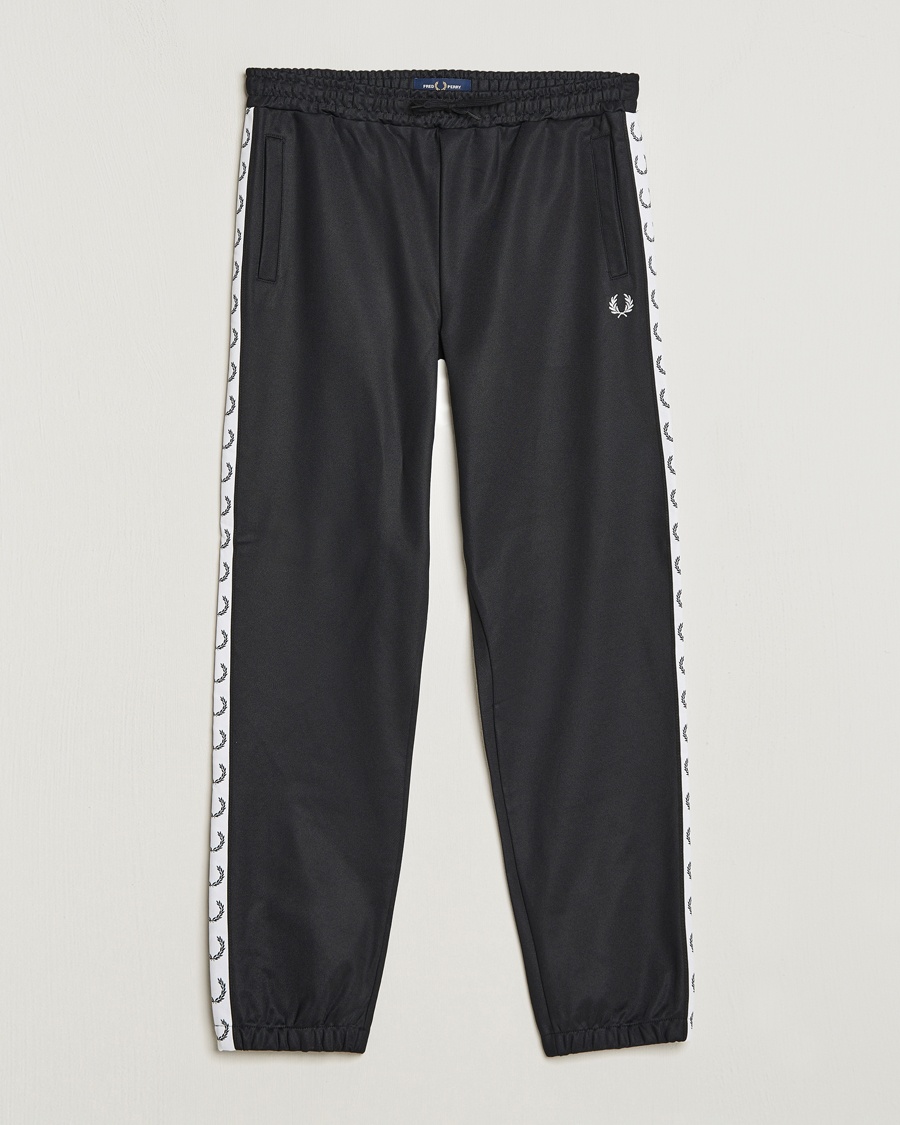 Fred Perry Taped Track Pants Black – Svart
