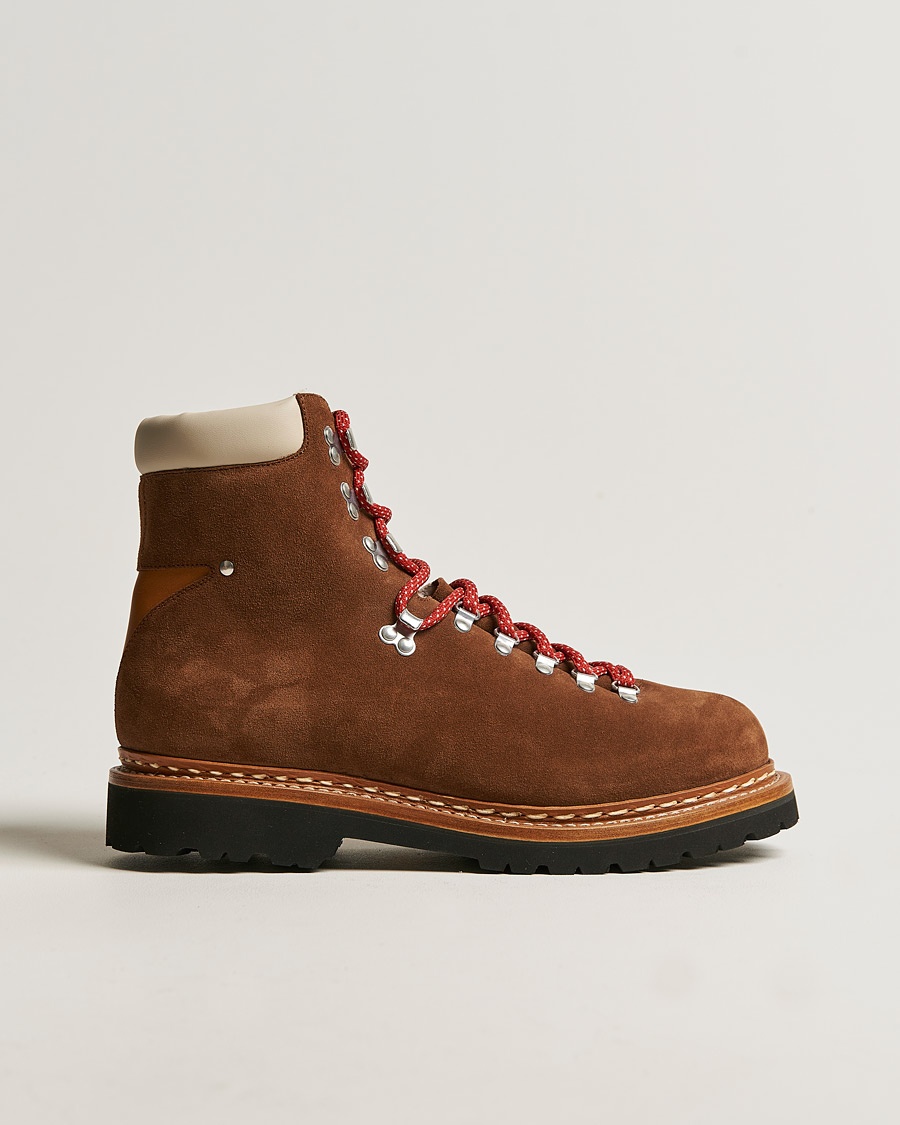 Herre | | Heschung | Iseran Fur Lined Suede Mountain Boot Brown