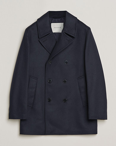 Herre | Dressede jakker | Mackintosh | Dalton Wool/Cashmere Peacoat Navy