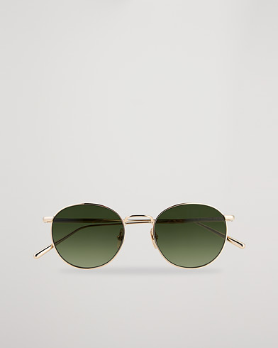 Herre | CHIMI | CHIMI | Round Polarized Sunglasses Gold/Green
