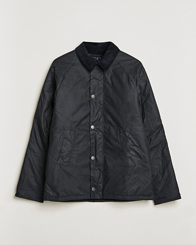 Herre | Voksede jakker | Barbour White Label | Nara Slim Wax Jacket Navy