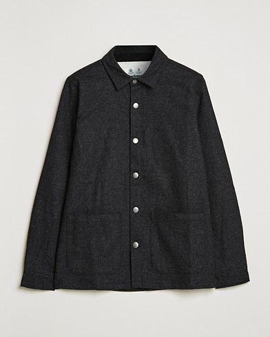 Herre |  | Barbour White Label | Peter Wool Overshirt Charcoal Marl