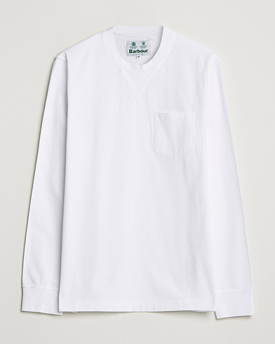 Herre | Barbour White Label | Barbour White Label | Sheppey Long Sleeve Pocket Tee White
