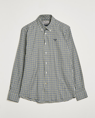 Herre | Casual | Barbour Lifestyle | Finkle Gingham Flannel Shirt Olive