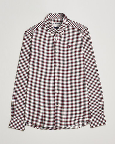 Herre | Best of British | Barbour Lifestyle | Finkle Gingham Flannel Shirt Port Red