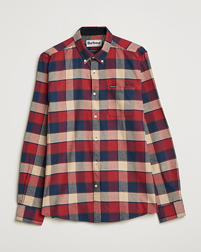 Herre | Flanellskjorter | Barbour Lifestyle | Country Check Flannel Shirt Rich Red