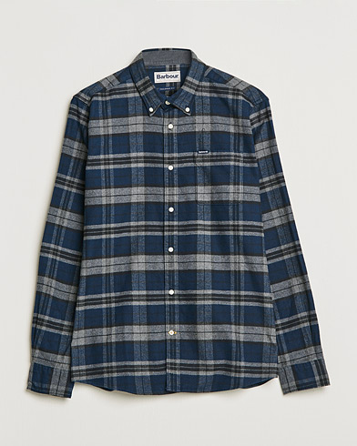 Herre | Barbour | Barbour Lifestyle | Betsom Flannel Check Shirt Grey Marl