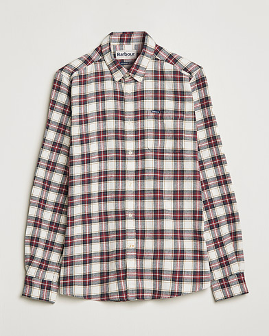Herre | Flanellskjorter | Barbour Lifestyle | Alderton Flannel Check Shirt Ecru