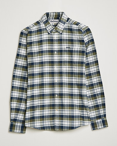 Herre | Casual | Barbour Lifestyle | Stonewell Flannel Check Shirt Olive