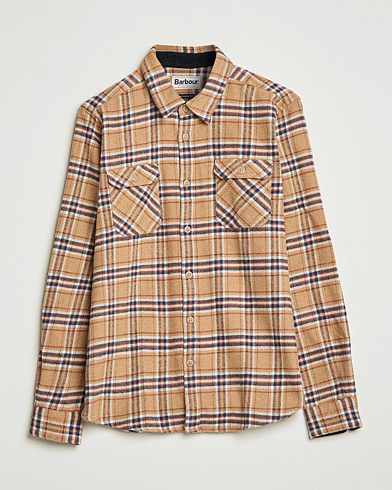 Herre | An overshirt occasion | Barbour Lifestyle | Winter Worker Checked Overshirt Sandstone