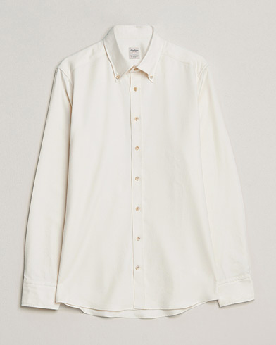 Herre | Business & Beyond | Stenströms | Slimline Flannel Shirt White
