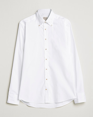 Herre |  | Stenströms | Slimline Button Down Pinpoint Oxford Shirt White