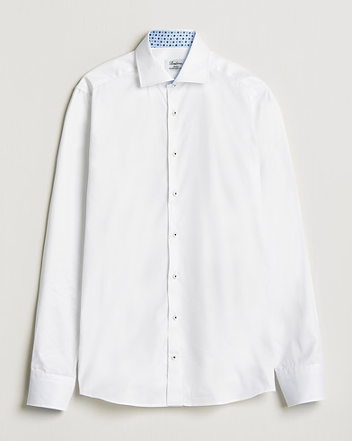 Herre | Businesskjorter | Stenströms | Slimline Cut Away Contrast Shirt White