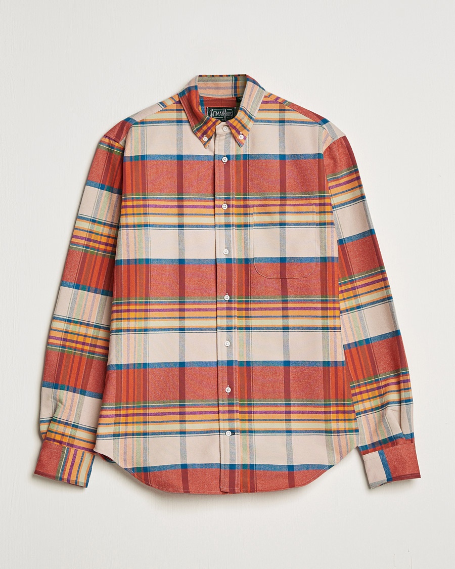 Herre | Flanellskjorter | Gitman Vintage | Button Down Sunrise Flannel Shirt Sunrise