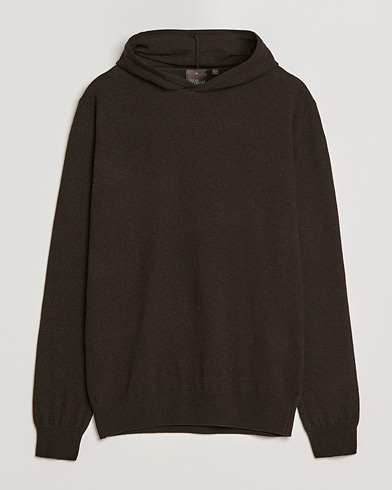 Herre |  | Oscar Jacobson | Pascal Wool/Cashmere Hoodie Brown