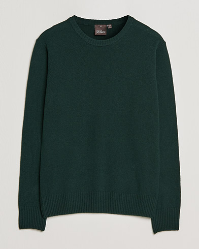 Herre |  | Oscar Jacobson | Emerson Patch Wool Roundneck Green