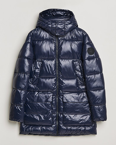 Herre |  | Save The Duck | Christian Long Padded Puffer Jacket Blue Black