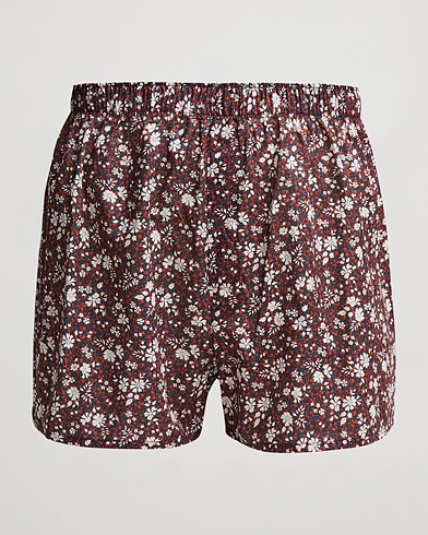 Herre |  | Sunspel | Liberty Printed Cotton Boxer Shorts Red
