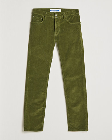 Herre | 5-lommersbukser | Jacob Cohën | Bard 5-Pocket Corduroy Trousers Green
