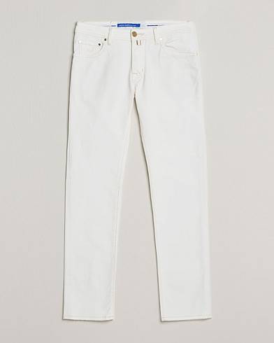 Herre | Italian Department | Jacob Cohën | Nick Bio Cotton Slim Fit Jeans Off White