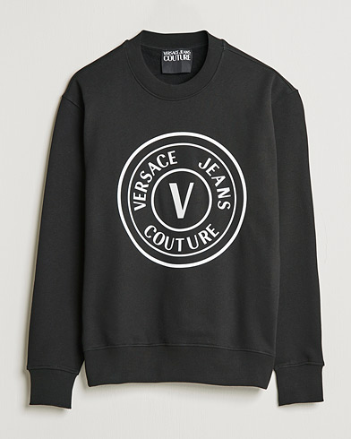 Herre | Sweatshirts | Versace Jeans Couture | Big V Emblem Sweatshirt Black