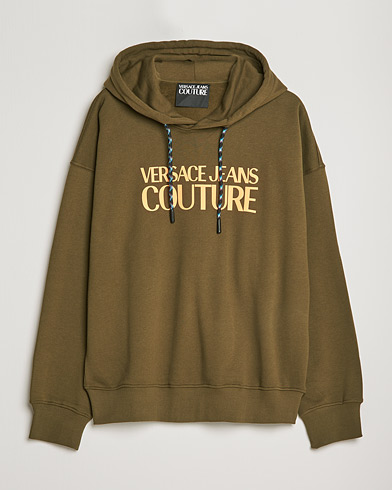 Herre | Gensere | Versace Jeans Couture | Logo Fluo Hoodie Army