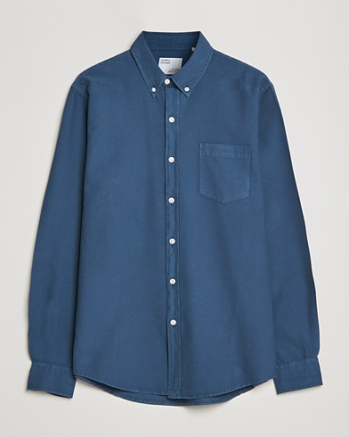 Herre | Skjorter | Colorful Standard | Classic Organic Oxford Button Down Shirt Petrol Blue