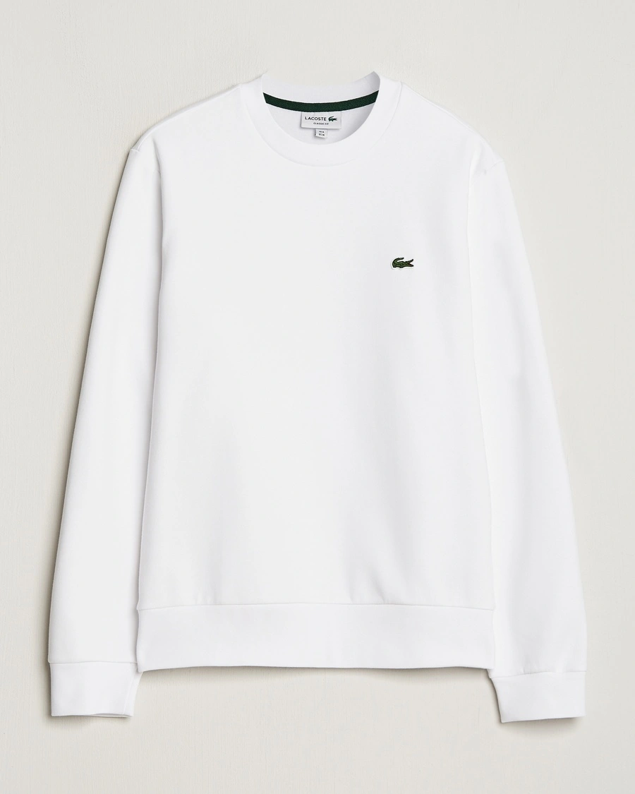 Lacoste Crew Neck Sweatshirt White – Hvit