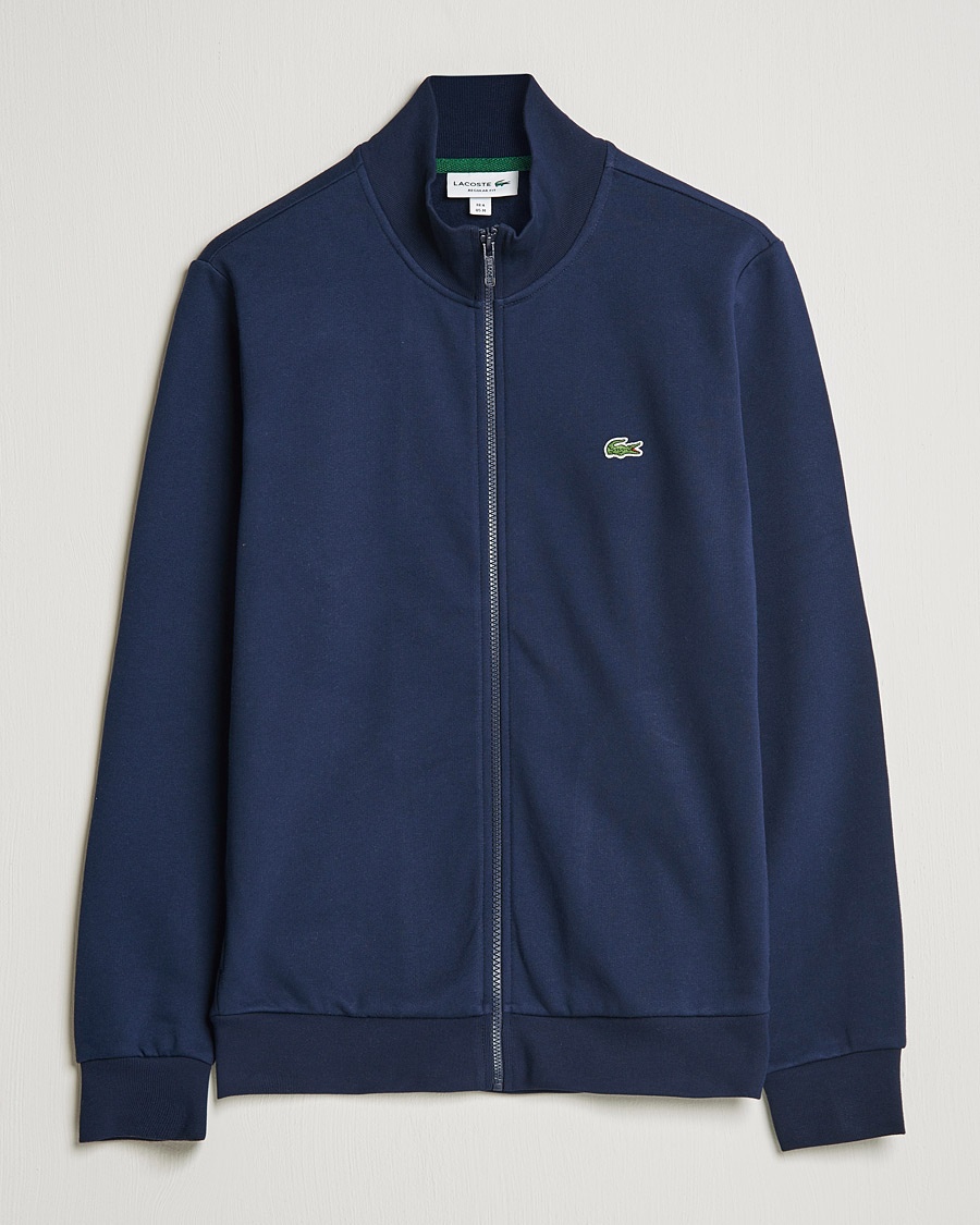 Lacoste Full Zip Sweater Navy – Blå