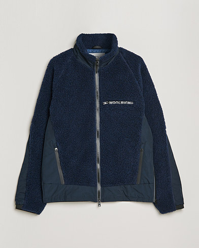 Herre |  | Woolrich | Sherpa Hybrid Jacket Melton Blue