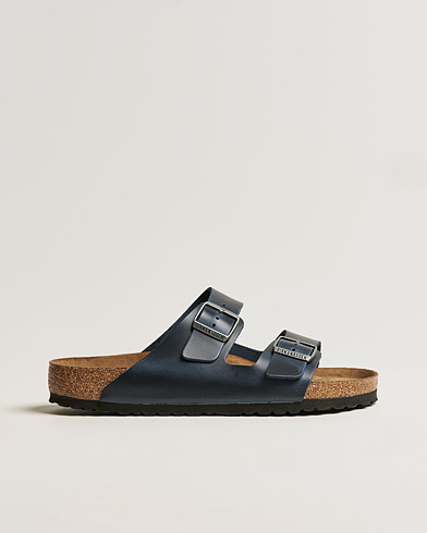 Herre | Sandaler og tøfler | BIRKENSTOCK | Arizona Soft Footbed Blue Oiled Leather