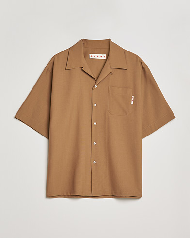 Herre | Marni | Marni | Tropical Wool Bowling Shirt Beige