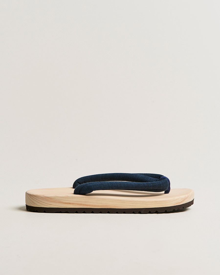  Wooden Geta Sandals Navy