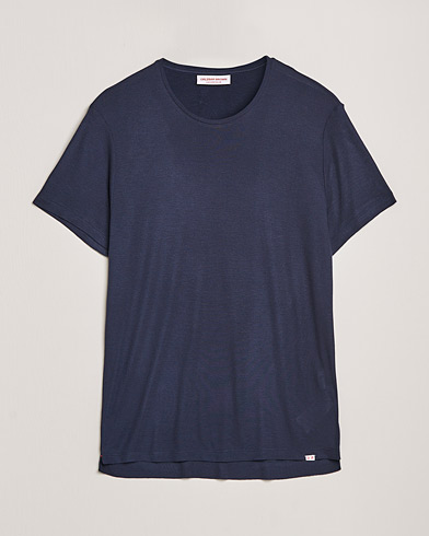 Herre | T-Shirts | Orlebar Brown | OB Classic Modal/Cashmere T-Shirt Night Iris