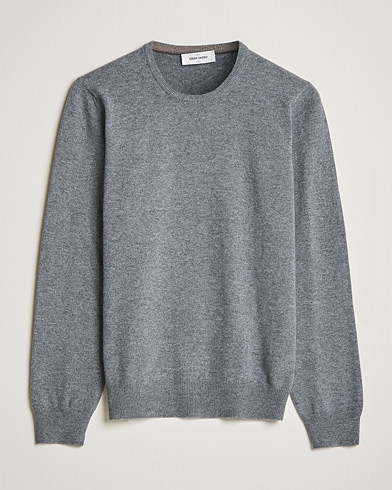 Herre | Pullovers rund hals | Gran Sasso | Wool/Cashmere Crew Neck Grey