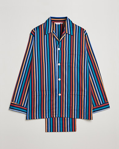 Herre | Pyjamaser og badekåper | Derek Rose | Striped Cotton Pyjama Set Multi