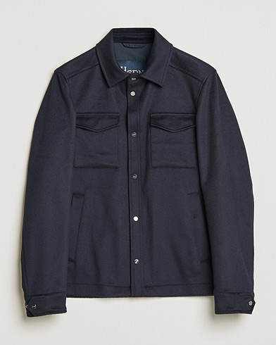 Herre | Dressede jakker | Herno | Cashmere Overshirt Navy