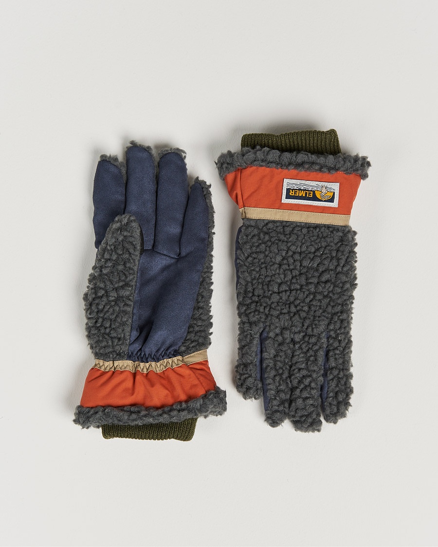 Herre | | Elmer by Swany | Sota Wool Teddy Gloves Khaki