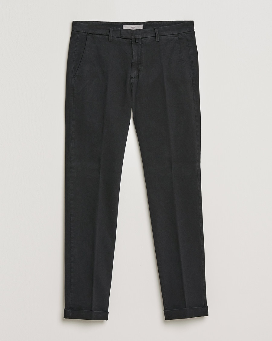 Herre | | Briglia 1949 | Slim Fit Cotton Stretch Chino Black
