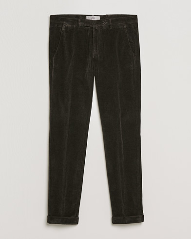 Herre | Chinos | Briglia 1949 | Slim Fit Corduroy Trousers Dark Brown