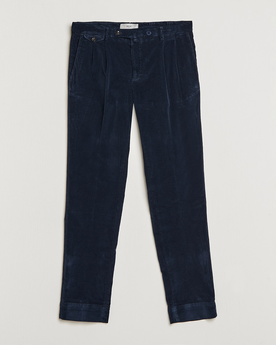 Herre | | Briglia 1949 | Easy Fit Corduroy Trousers Navy