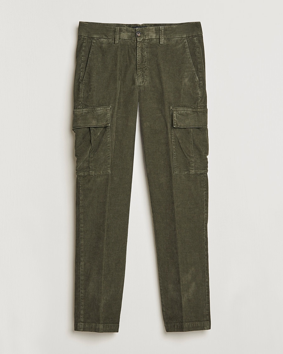 Herre | Briglia 1949 | Briglia 1949 | Easy Fit Cargo Corduroy Trousers Military Green