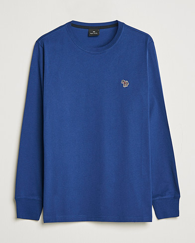 Herre | Langermede t-shirts | PS Paul Smith | Zebra Organic Cotton Long Sleeve T-Shirt Navy