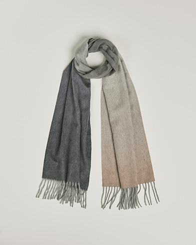 Herre |  | Begg & Co | Nuance Ombre Cashmere Scarf Marble Midnight