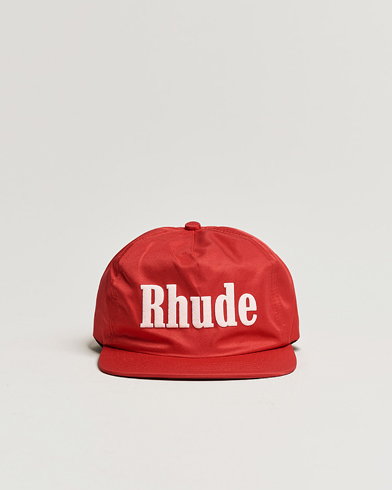 Herre |  | Rhude | Satin Logo Cap Red/White