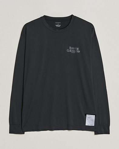 Herre | Langermede t-shirts | Satisfy | AuraLite Long Sleeve T-Shirt Black