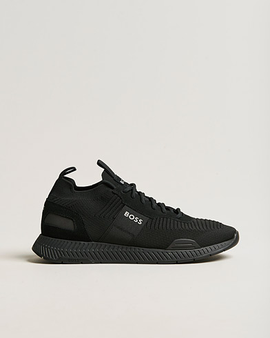 Herre | Svarte sneakers | BOSS BLACK | Titanium Running Sneaker Black