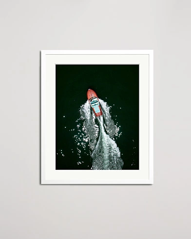 Herre | Bilder | Sonic Editions | Framed Riva Speedboat On Lake Como 