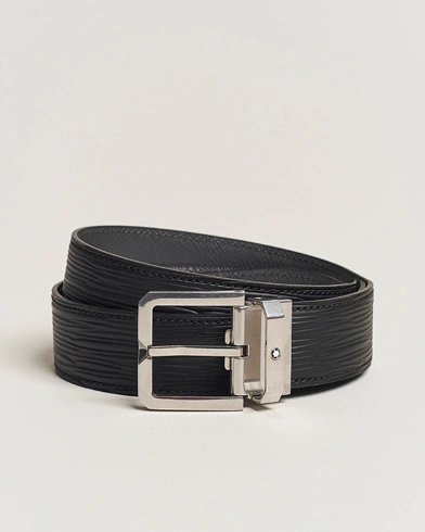 Herre | Umønstrede belter | Montblanc | 35mm Leather Belt Black